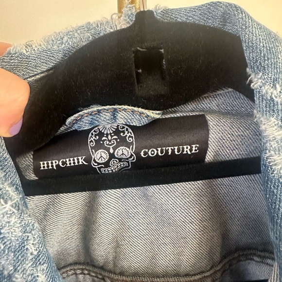 Hipchik couture denim skull jacket small - Picture 3 of 3